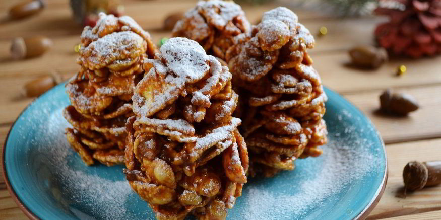 Рецепт десерта еловые шишки на новый год