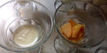 фруктово-молочный десерт