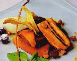 Фрукты на открытом огне