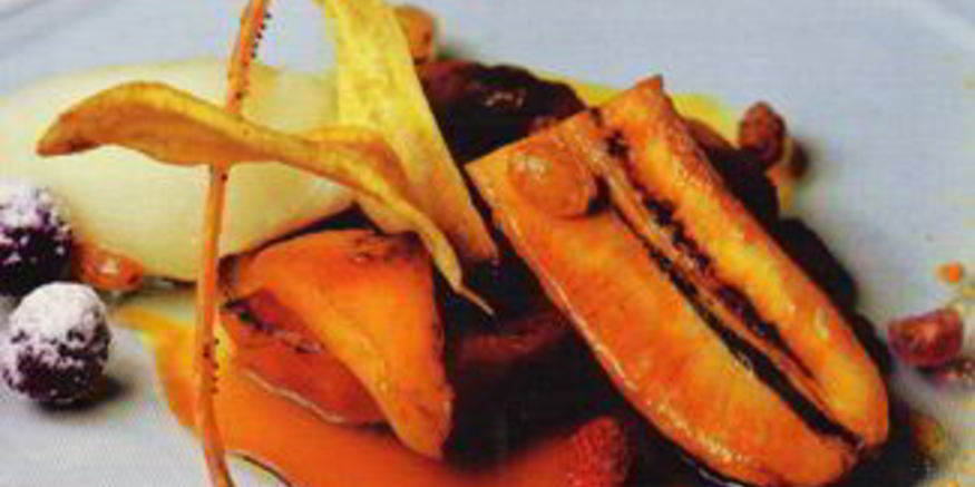 Рецепт фруктов на открытом огне