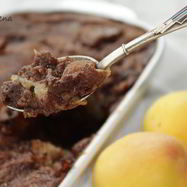 Рецепт Клафути шоколадный с абрикосами