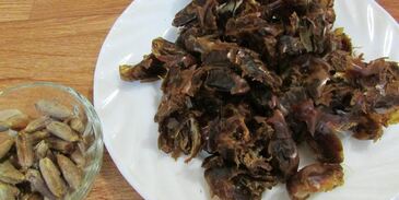 конфеты из сухофруктов с коктейльной вишней