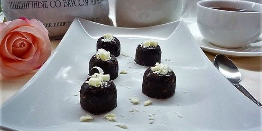 Рецепт конфет с вяленой вишней и отрубями