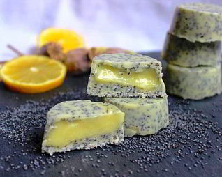 Маковые конфеты с лимонным курдом