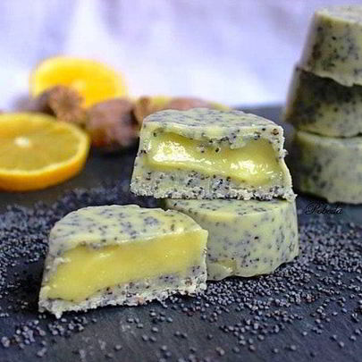 Маковые конфеты с лимонным курдом