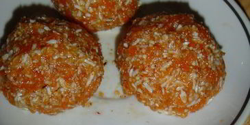 морковные конфетти