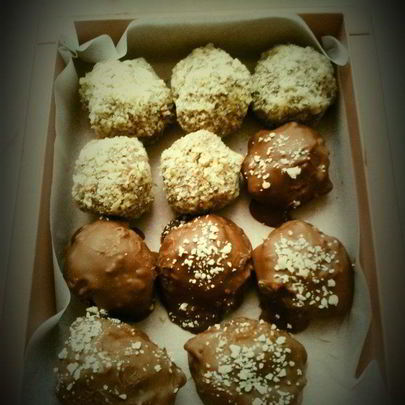 Шоколадне конфеты с миндалем и Амаретто