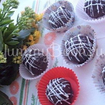 Шоколадные конфетки с ликером и сливками