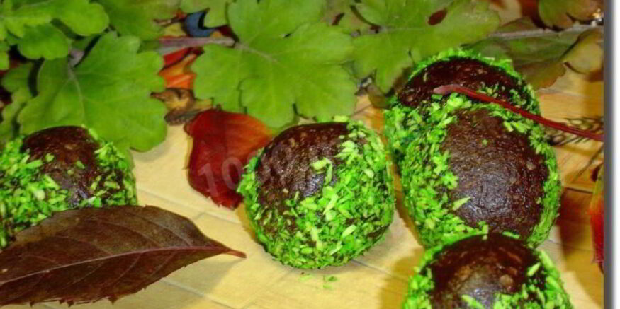 Рецепт шоколадных конфет каштаны за 20 минут