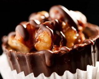 Шоколадные конфеты с панфорте