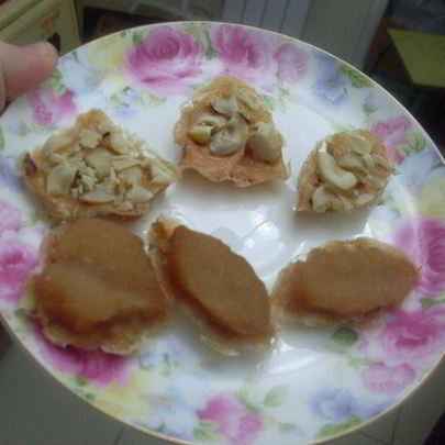 Яблочные конфеты без сахара с фундуком