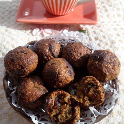 Запеченные шарики-конфеты