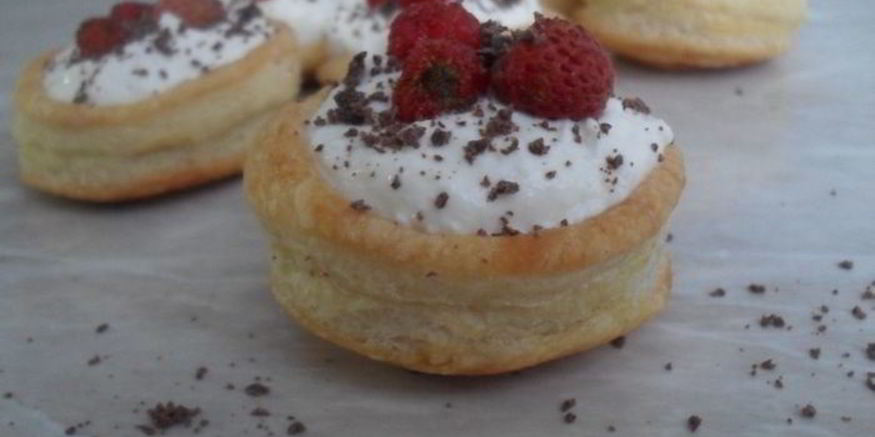 Рецепт гнездышек с творожным кремом