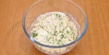 картофель с творожным кремом