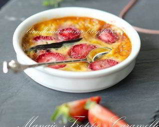 Клубничный крем-карамель