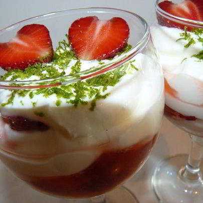 Клубника с кремом