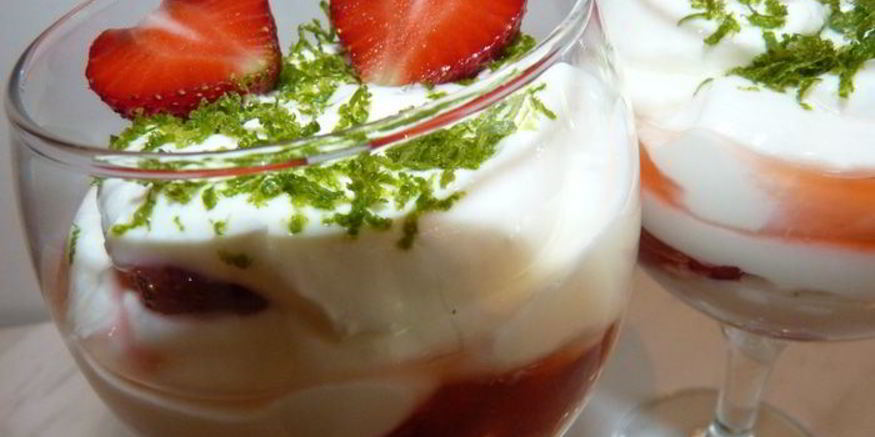 Рецепт клубники с кремом