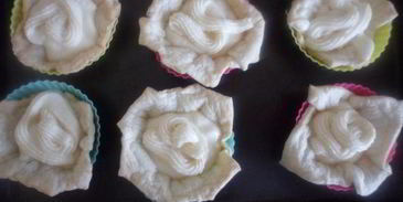 корзиночки слоеные с творожным кремом