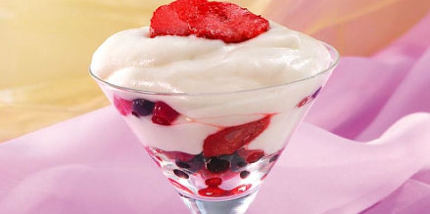 Рецепт марципанового крема с ягодами