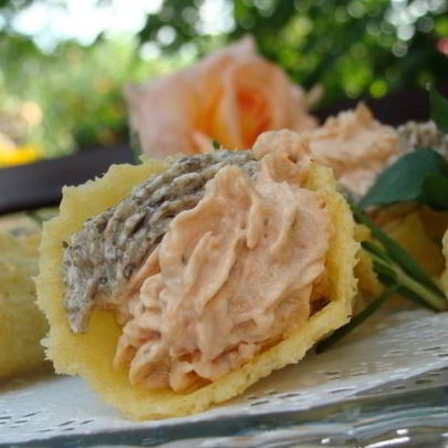 Сырные трубочки с кремом