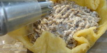 сырные трубочки с кремом