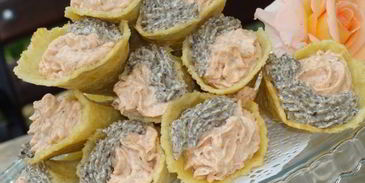 сырные трубочки с кремом