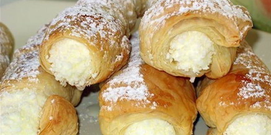 Рецепт трубочек с кремом