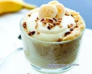 Творожно-банановый крем