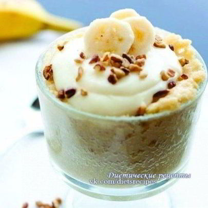 Творожно-банановый крем