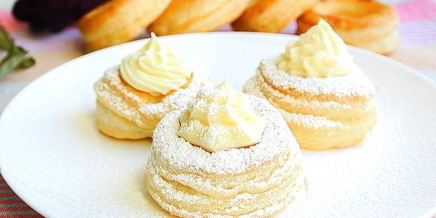 Рецепт волованов с заварным кремом