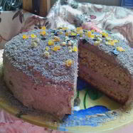 Рецепт Воздушного тыквенно-ореховый бисквит с тыквенно-шоколадным кремом