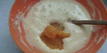 воздушный тыквенно-ореховый бисквит с тыквенно-шоколадным кремом