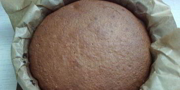 воздушный тыквенно-ореховый бисквит с тыквенно-шоколадным кремом