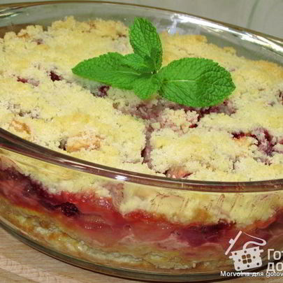 Запеченный крем из ряженки под вкусной корочкой