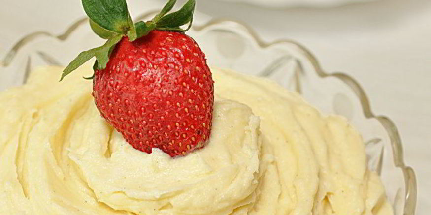 Рецепт заварного крема с белым шоколадом