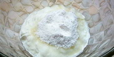 лимонно-клубничный пудинг с отрубями