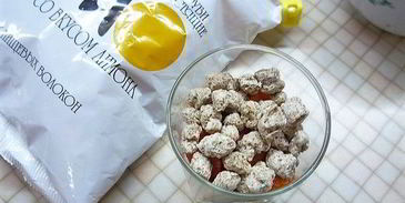 лимонно-клубничный пудинг с отрубями