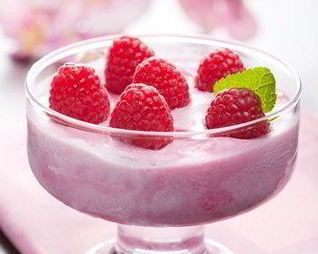 Малиново-лаймовый замороженный десерт