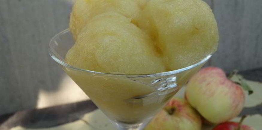 Рецепт медово-яблочного сорбет