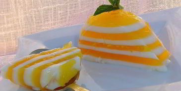 молочно-апельсиновое желе