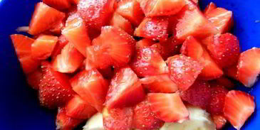 бананово-клубничное мороженое