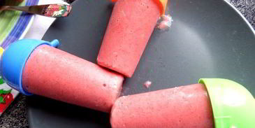 бананово-клубничное мороженое