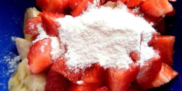 бананово-клубничное мороженое