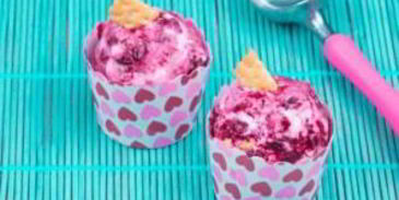 домашнее мороженое черничный чизкейк