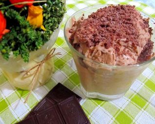 Домашнее мороженое с шоколадом