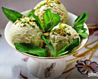 Фисташковое мороженое