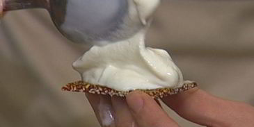 йогуртовое мороженое с козинаками