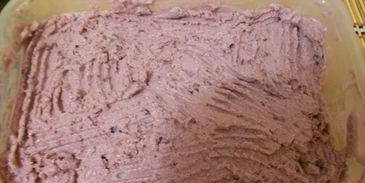 мороженое с ежевикой