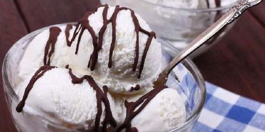 Рецепт мороженого с шоколадным узором