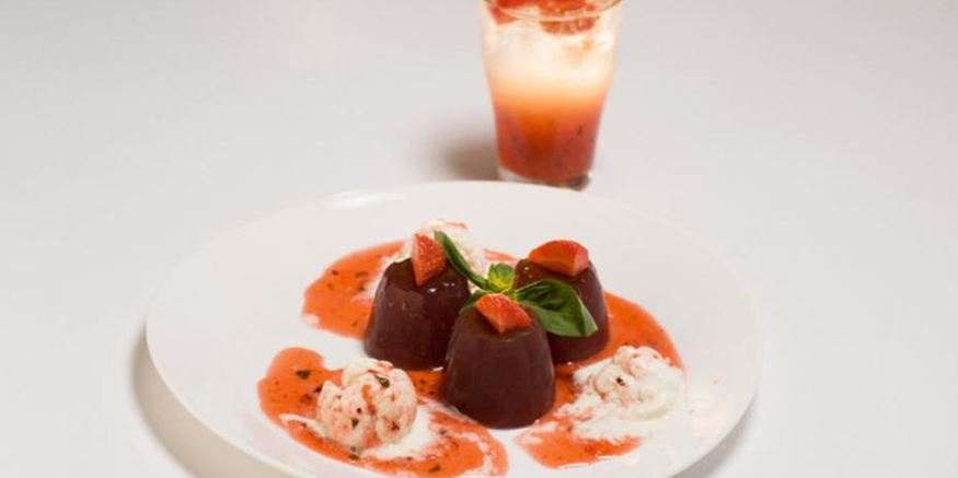 Рецепт мороженого с винным желе